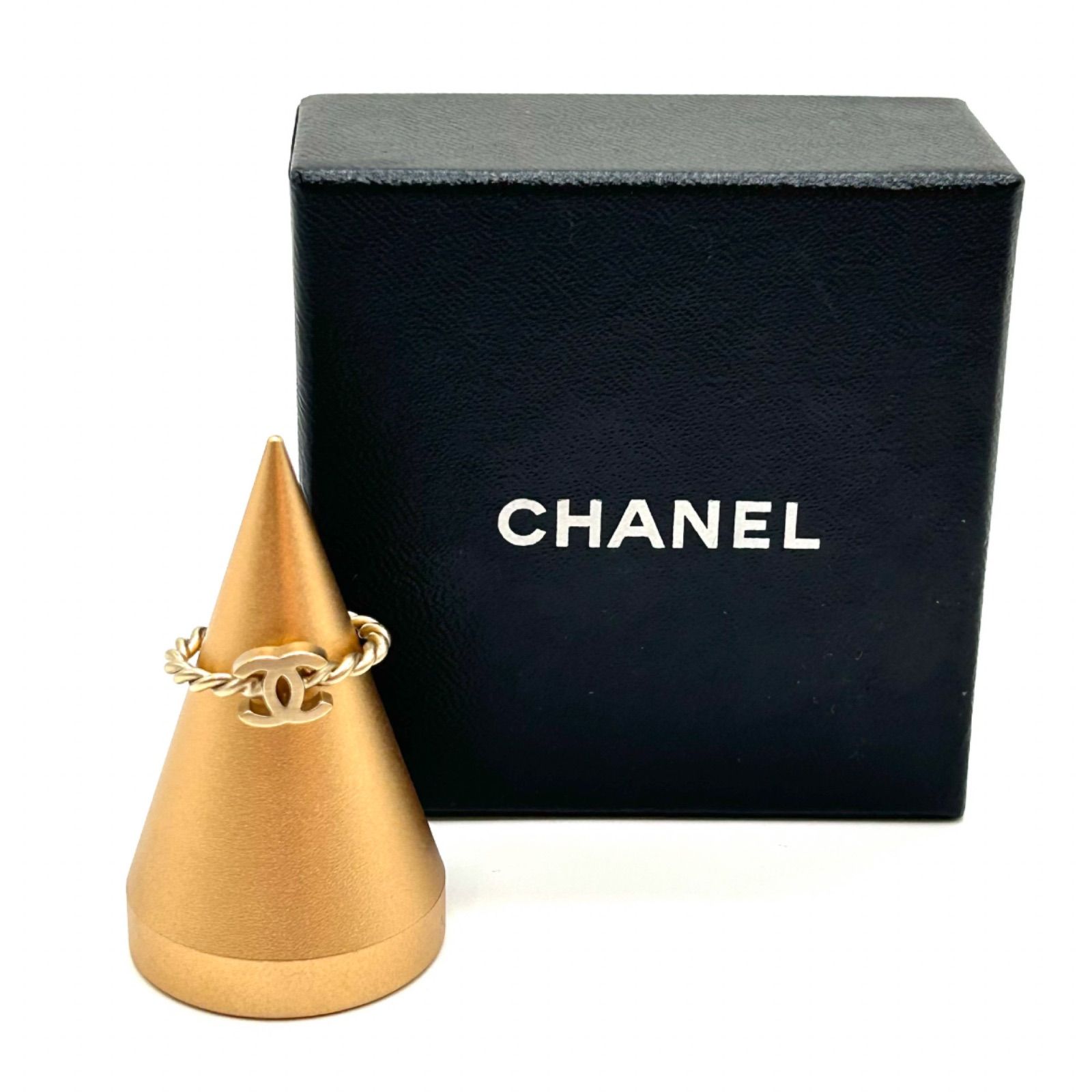 CHANEL シャネル 指輪 ココマーク リング ゴールド ねじり 10号 レディース