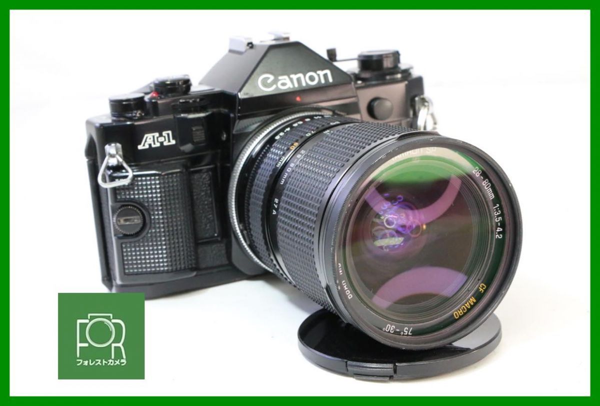 点検済 Canon A-1 TAMRON SP 28-80mm F3.5-4.2 CF MACRO シャッター全速露出計完動 若干鳴きあり 割れなし AAA1175