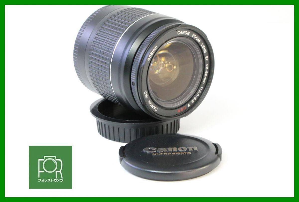 点検済 Canon EF 28-80mm F3.5-5.6 V USM 前後キャップ付き AAA709