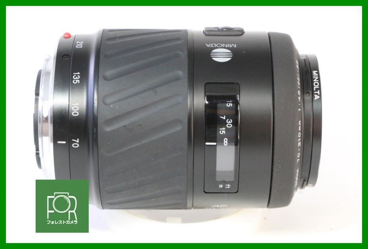 点検済 MINOLTA AF ZOOM 70-210mm F4.5-5.6 前後キャップ フィルター フード付き BBB284