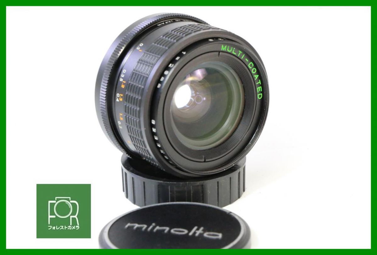 点検済 AUTO MAKINON 28mm F2.8 ミノルタSR MD 前後キャップ付き BBB74