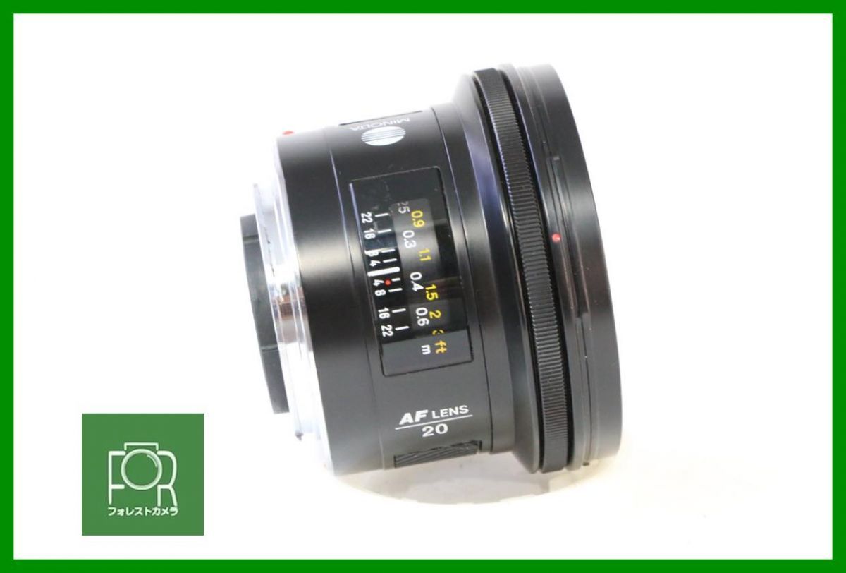 点検済 MINOLTA AF 20mm F2.8 前後キャップ付き BBB68