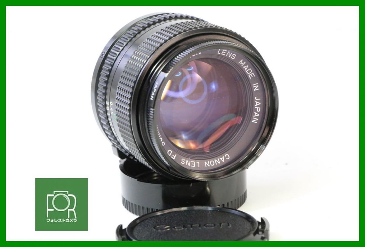 点検済 キヤノン Canon NEW FD 50mm F1.4 前後キャップ フィルター付き BBB61
