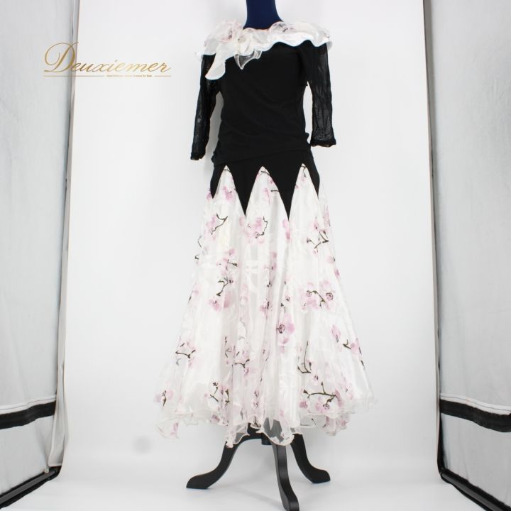 社交ダンス 衣装 スタンダード 上下セット ツーピース パーティ衣装