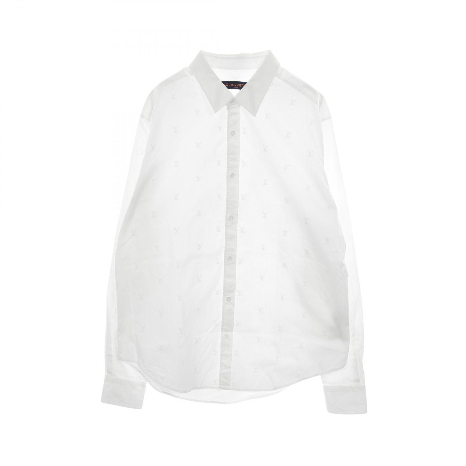 ルイ ヴィトン LOUIS VUITTON LVブラゾン コットン シャツ メンズ Used B