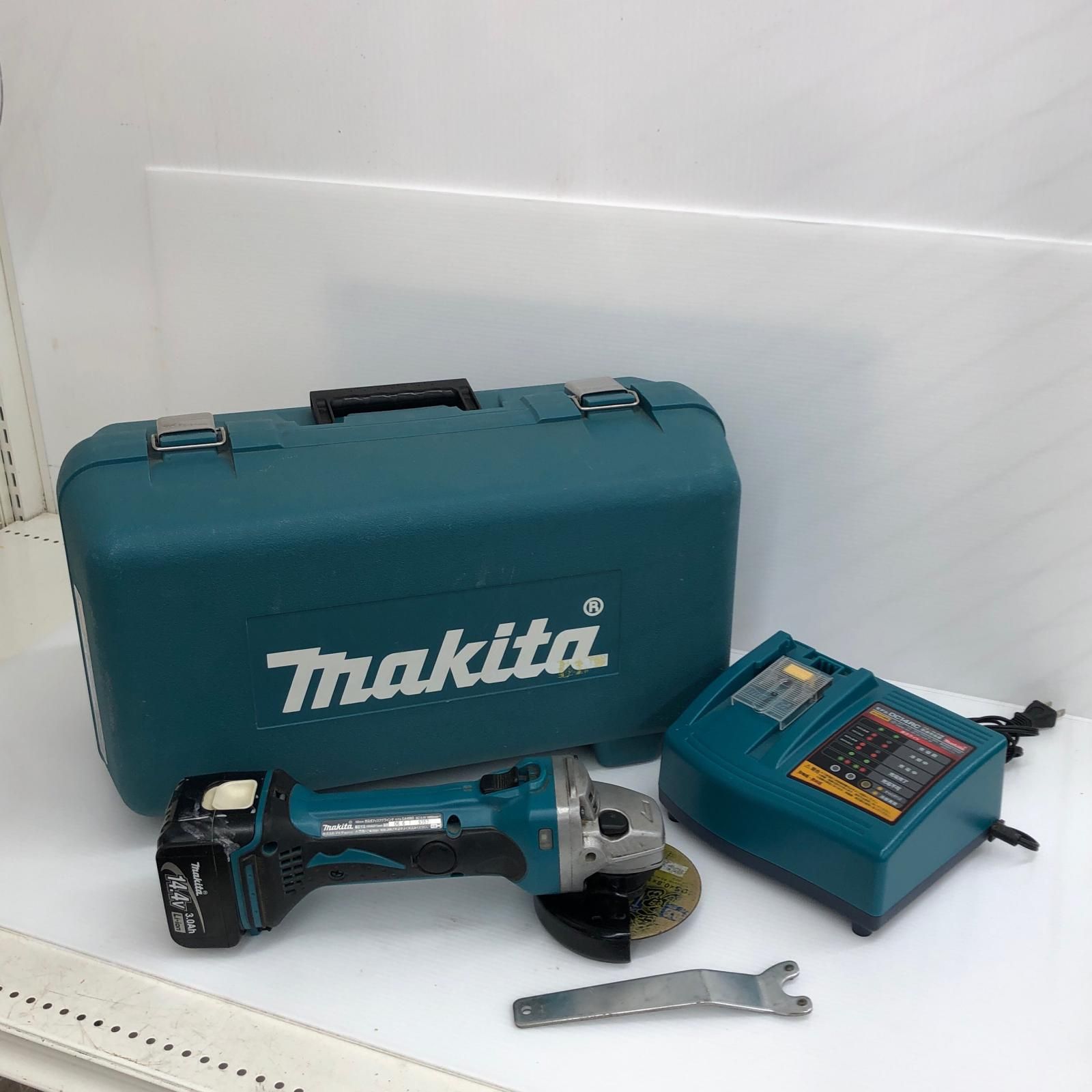ДДMAKITA マキタ 14.4v 100mmグラインダー 充電器 充電池1個 ケース付 GA400D