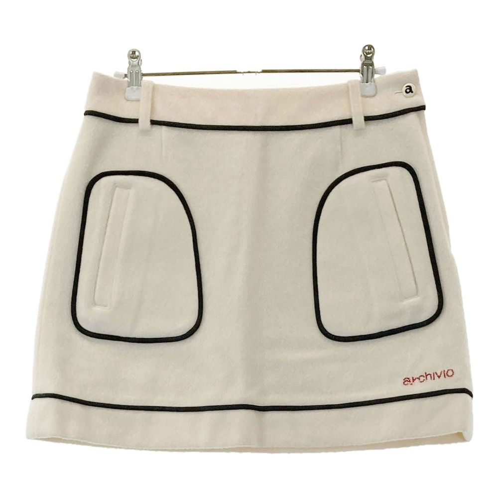 サイズ 40 ARCHIVIO アルチビオ 蓄熱 ニットスカート ホワイト系 240101356961 ゴルフウェア レディース ストスト