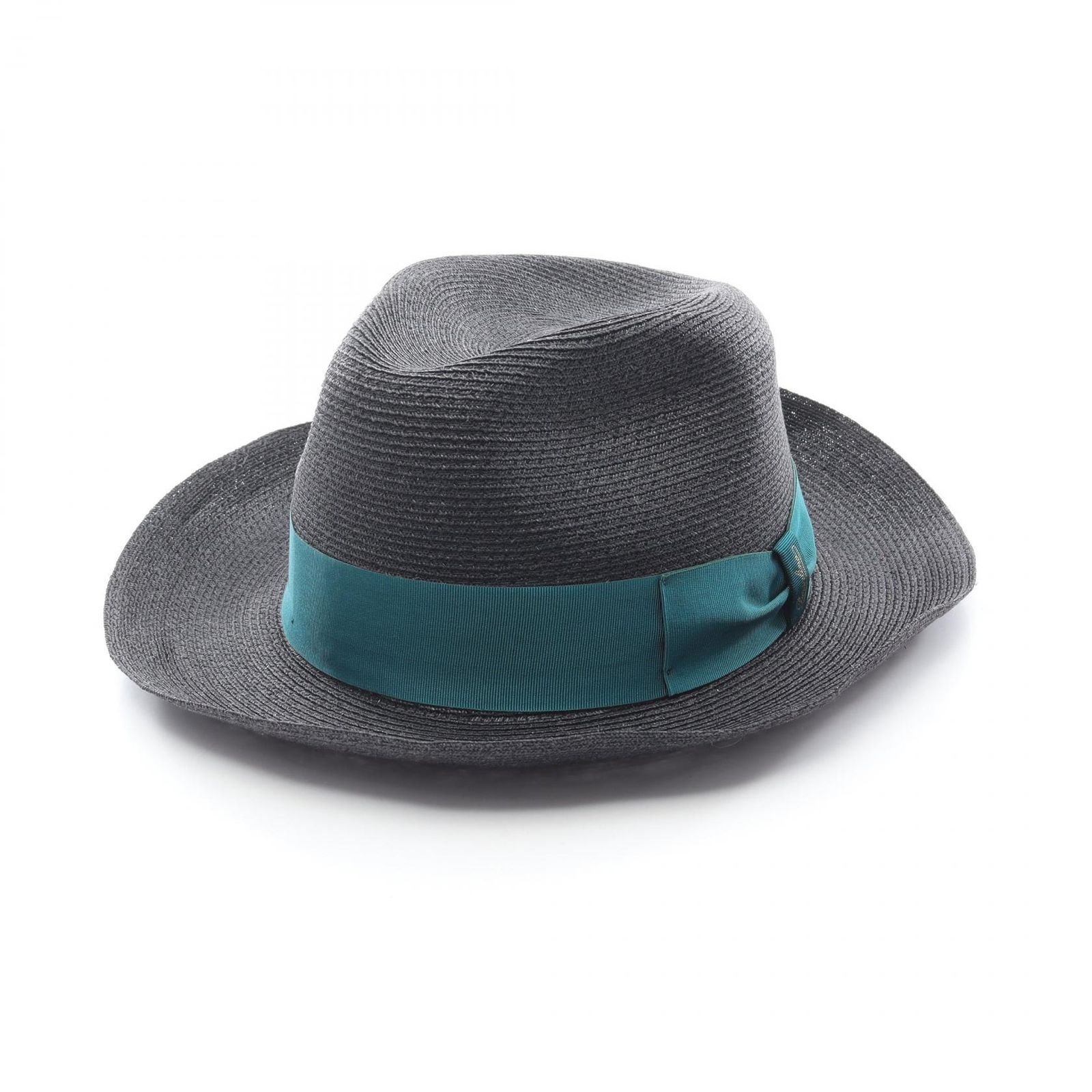 ボルサリーノ Borsalino ハット 麦わら ブラック その他 帽子 レディース Used A
