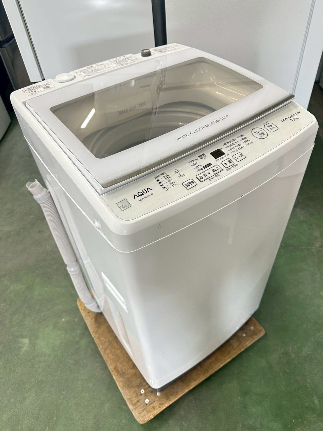 大阪 3か月保障付き 洗濯機 アクア 7 kg 2021年 AQW V E 9 IS 145