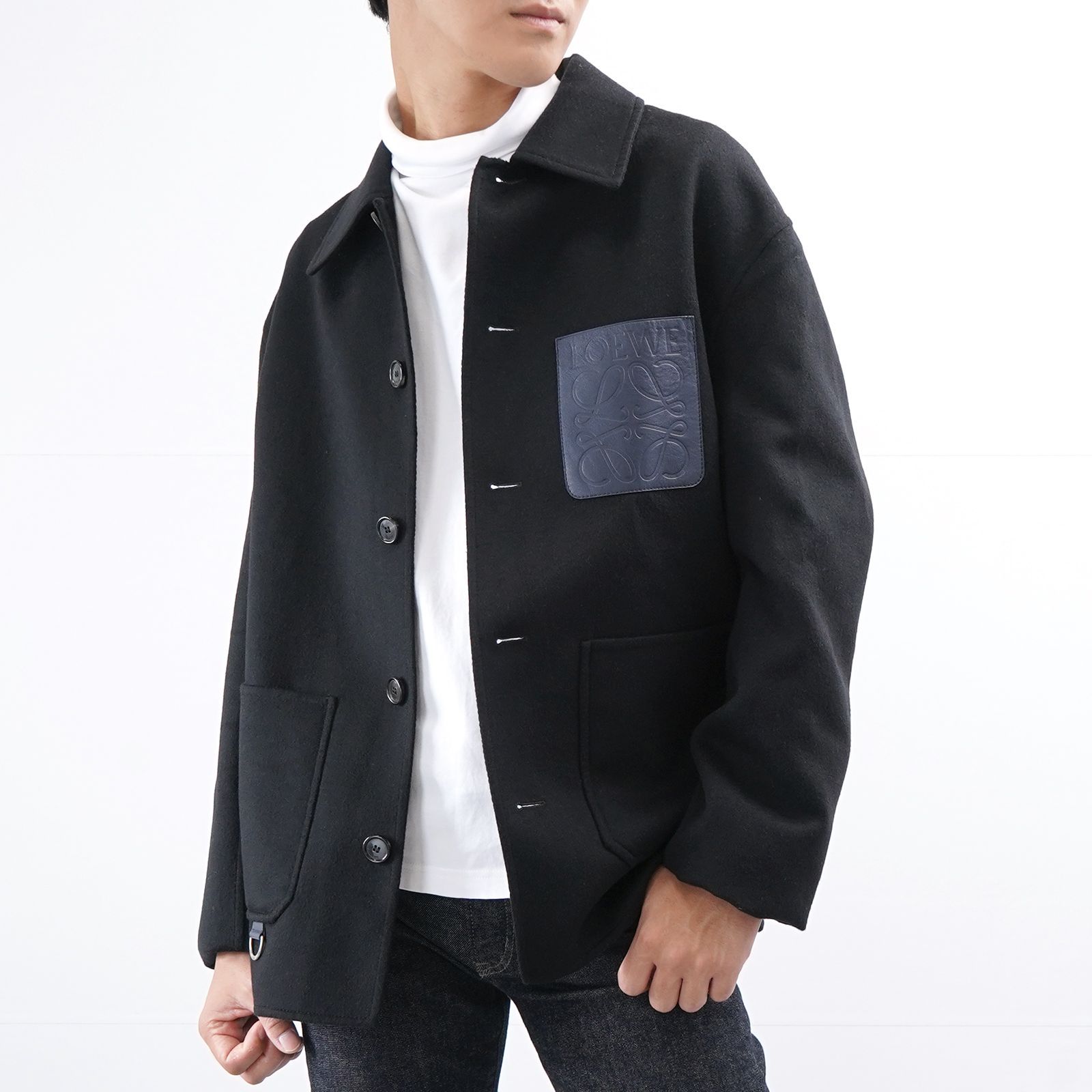 LOEWE ジャケット カシミヤ混ウール H526Y03W76 Dリング付き