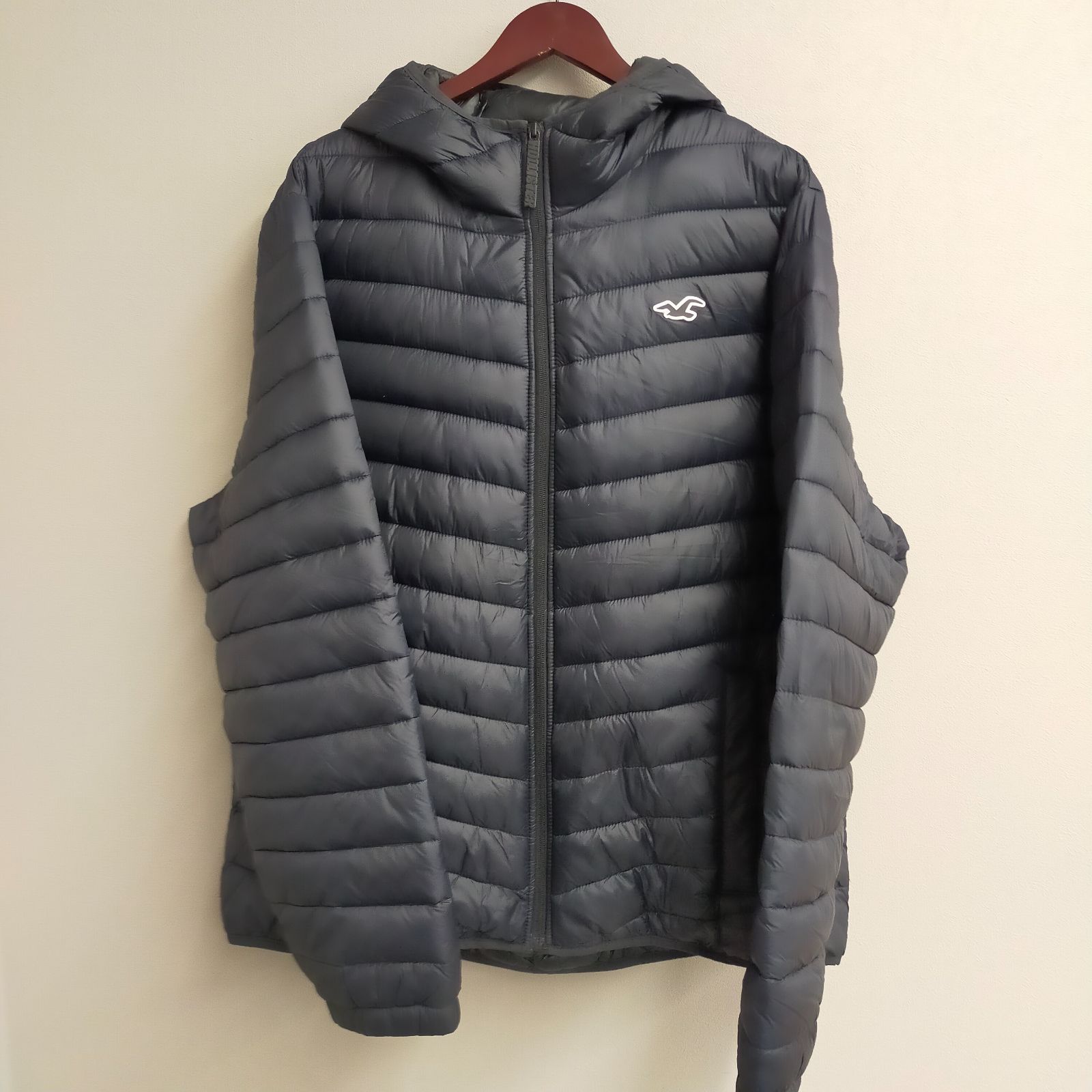 M11033 【HOLLISTER】 ホリスター フード付 ダウンジャケット ジップ 