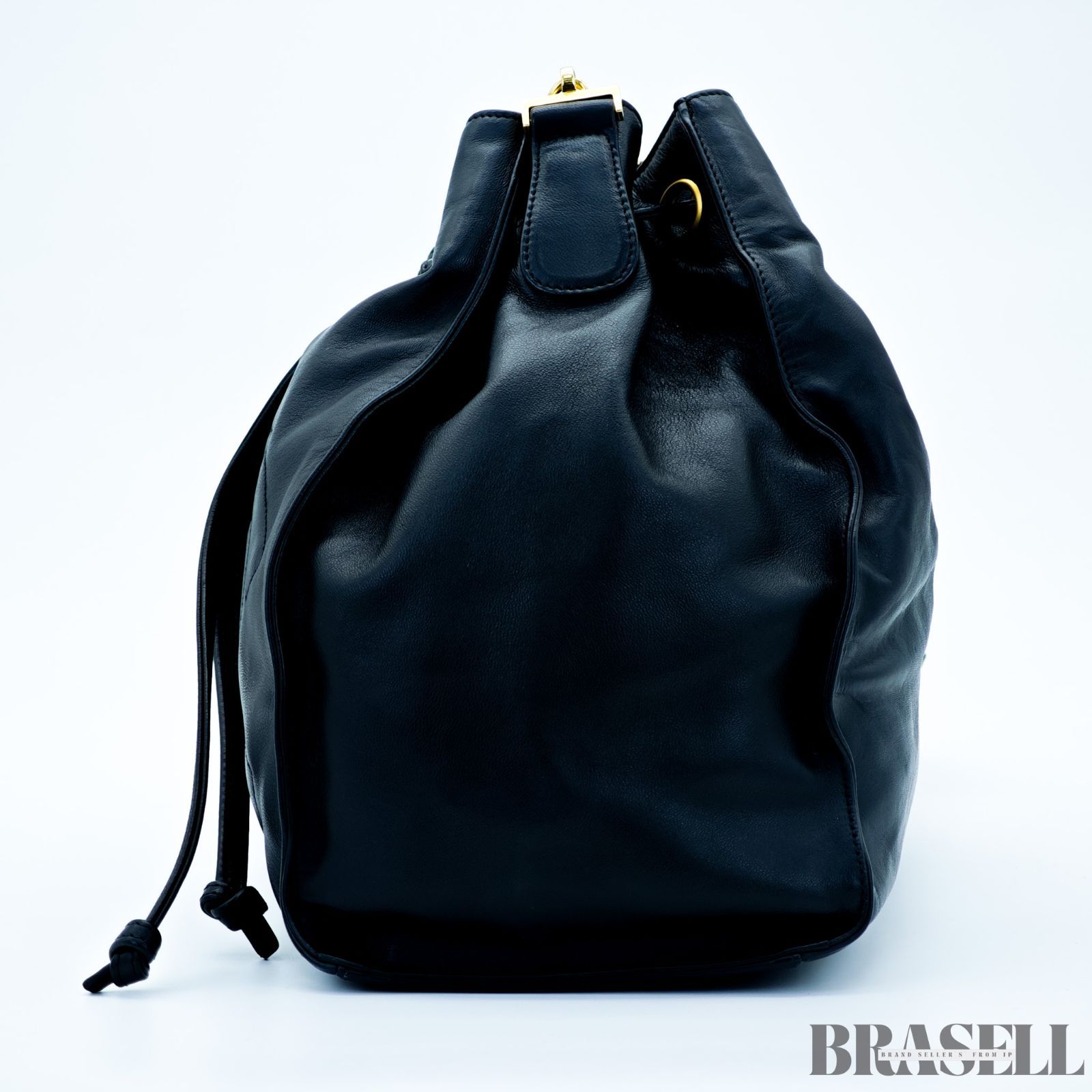 CHANEL シャネル 巾着ショルダー ラムスキン ココマーク 巾着 チェーン