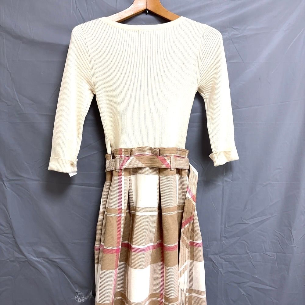 バーバリー ブルーレーベル BURBERRY BLUE LABEL ワンピース ニット 白