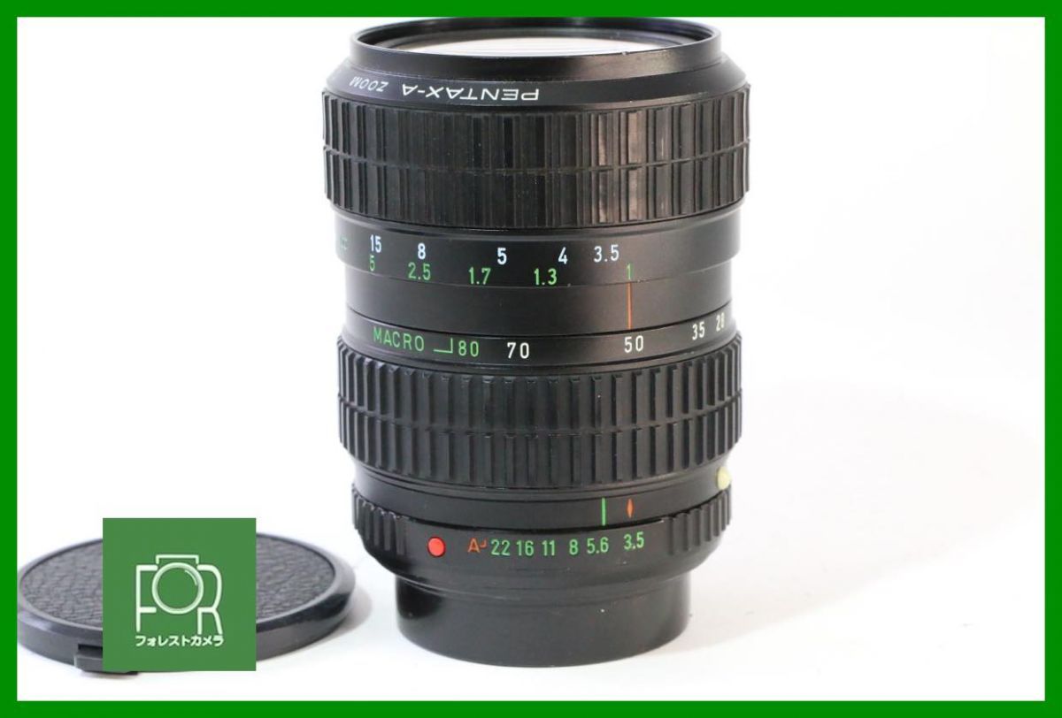 点検済 PENTAX-A ZOOM 28-80mm F3.5-4.5 Kマウント 前後キャップ付き 755