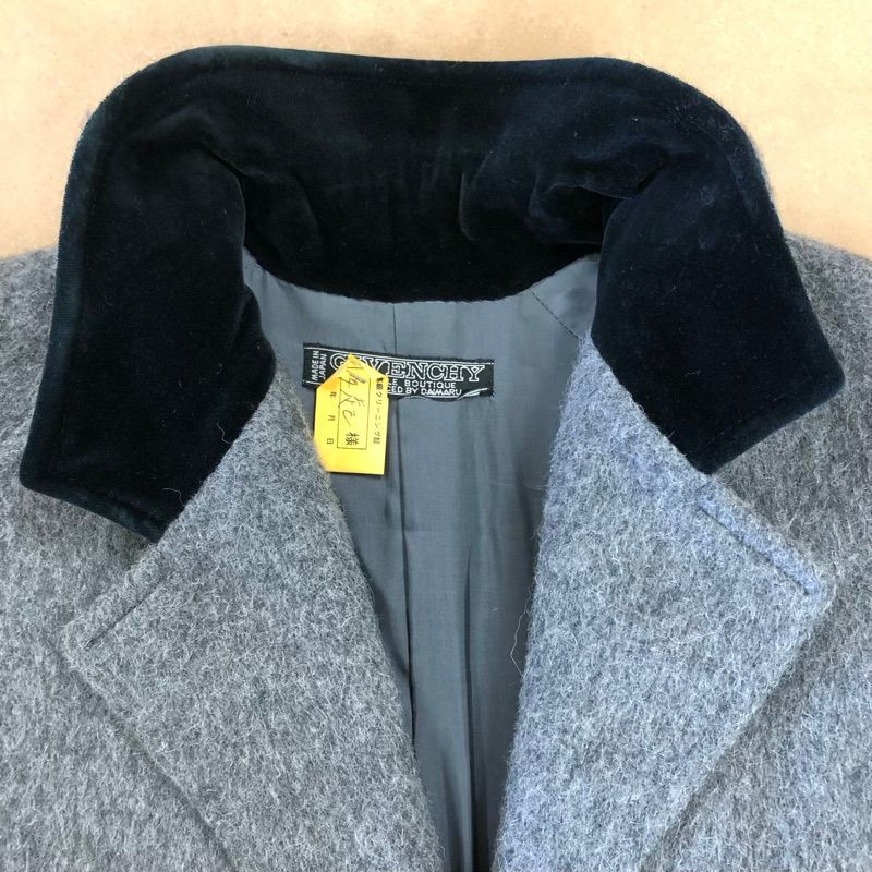 ジバンシー Givenchy コート チェスターコート ウール100％ 日本製 襟