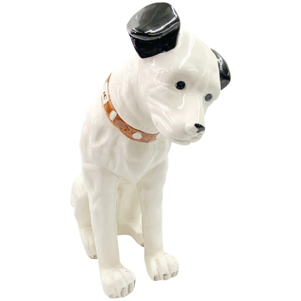 〇〇Victor ビクタ ビクター 犬 ニッパー 陶器 42 cm ホワイト