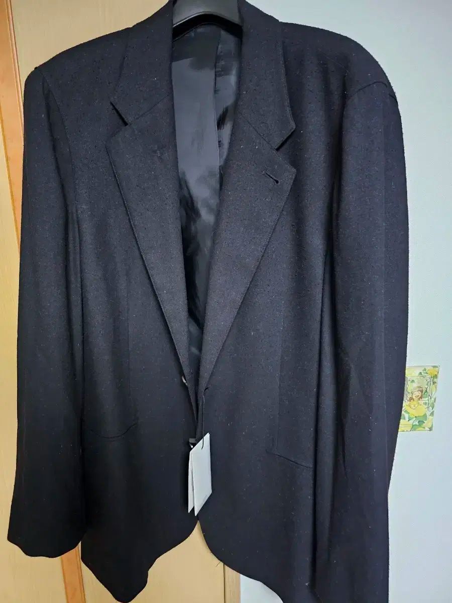 M ユース シルク テーラード ジャケット ブレーザー ブラック