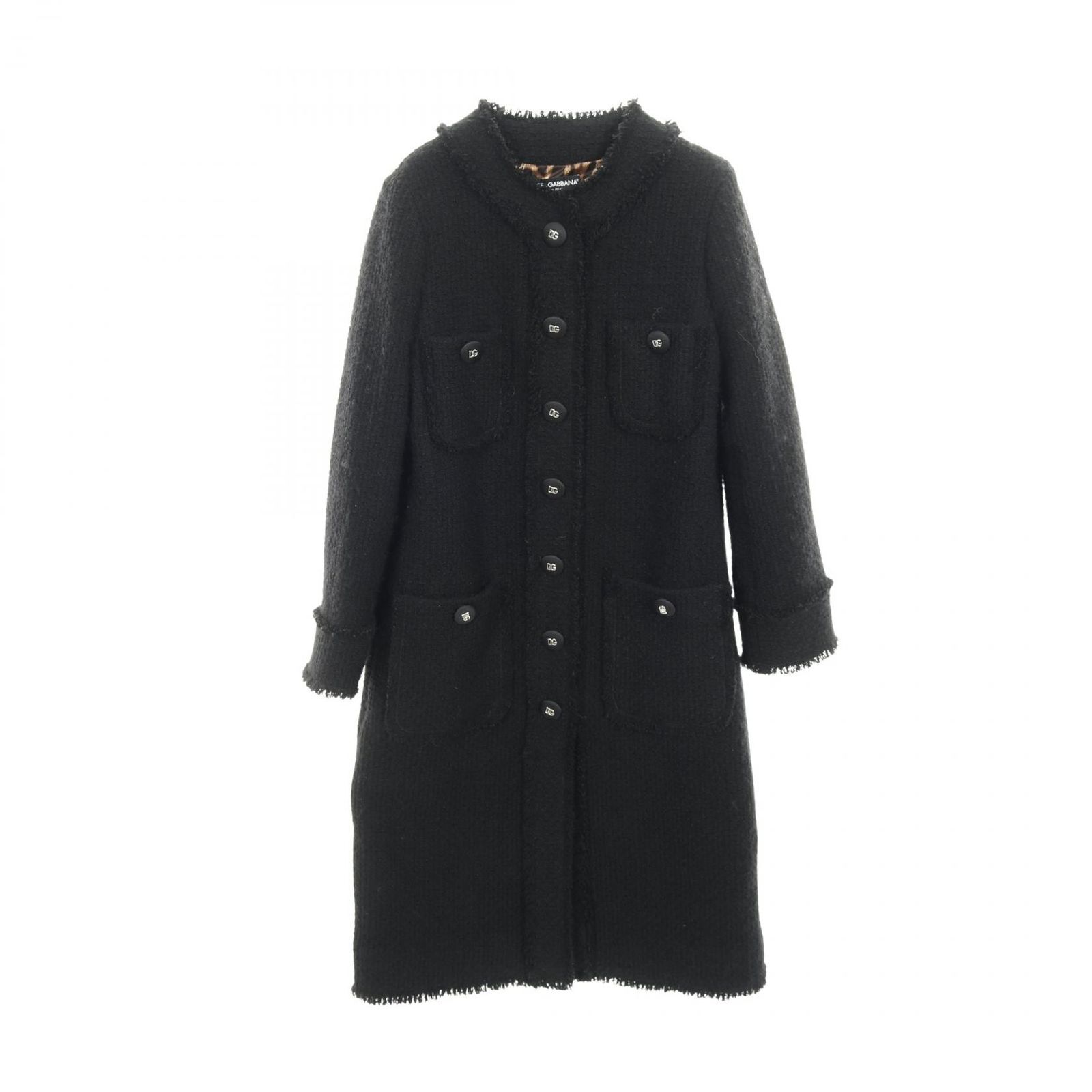 DOLCE - GABBANA ドルチェアンドガッバーナ DGロゴボタン シングルブレスツイードコート その他コート