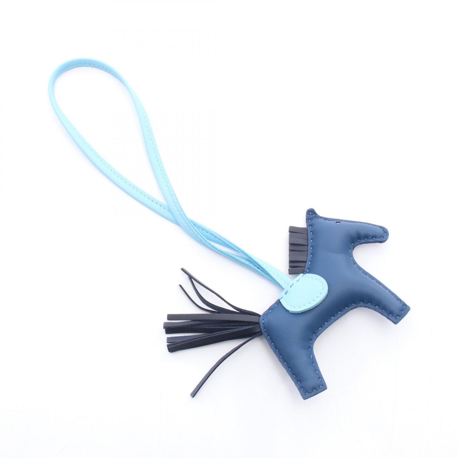 HERMES エルメス ロデオPM ブルータイ セレステ ブルーニュイ チャーム