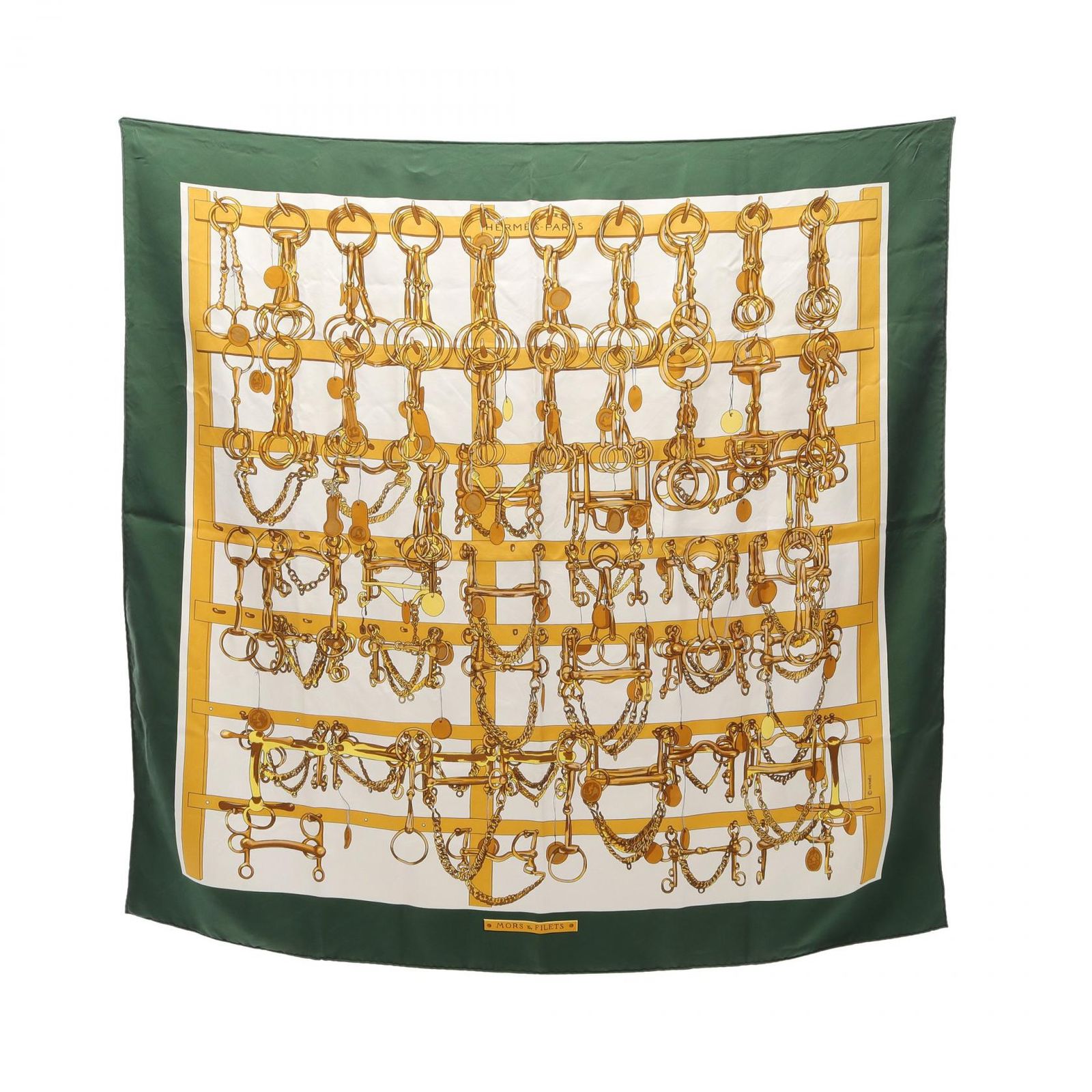 HERMES カレ90 A LA MORS スカーフ エルメス LE CONETABLE Mors 轡の