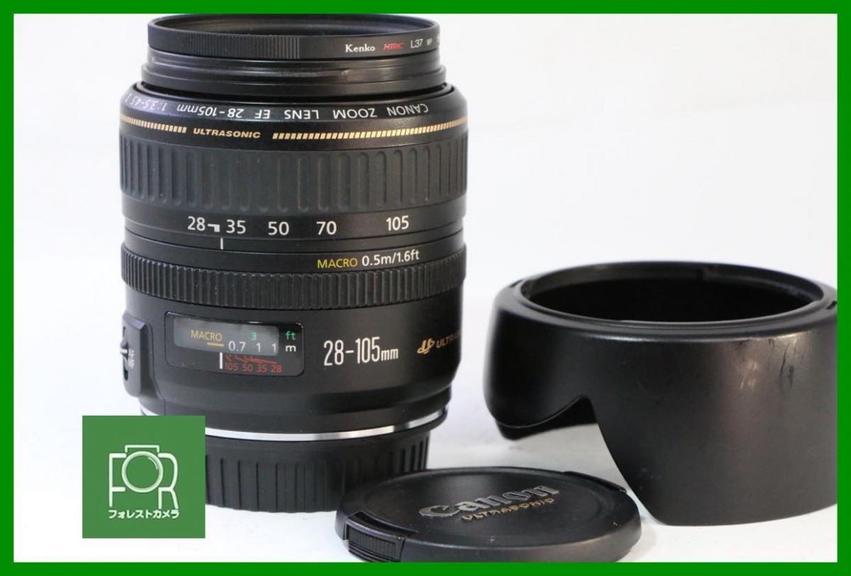 点検済 Canon EF 28-105mm F3.5-4.5 II USM 前後キャップ フィルター フード付き 1589