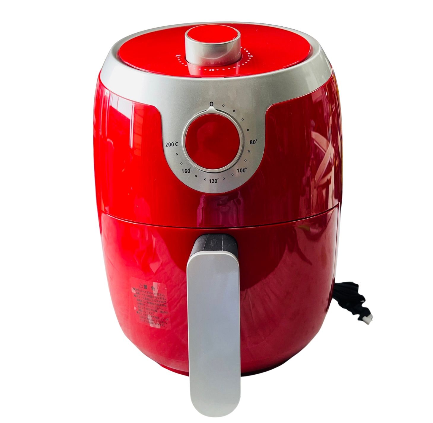 未使用品】SIS 家庭用ノンオイルフライヤー 1.8L ID1901-RD レッド系 