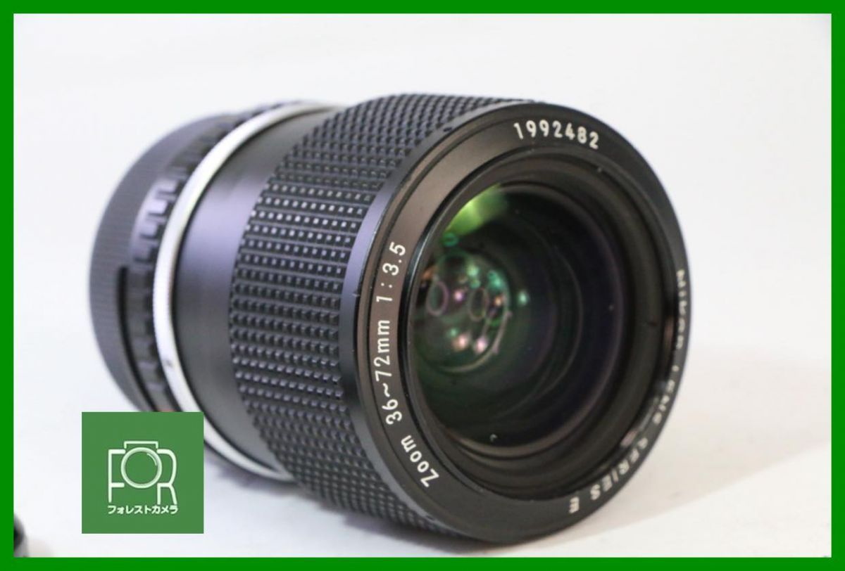 点検済 Nikon LENS SERIES E Zoom 36-72mm F3.5 前後キャップ付き 1584