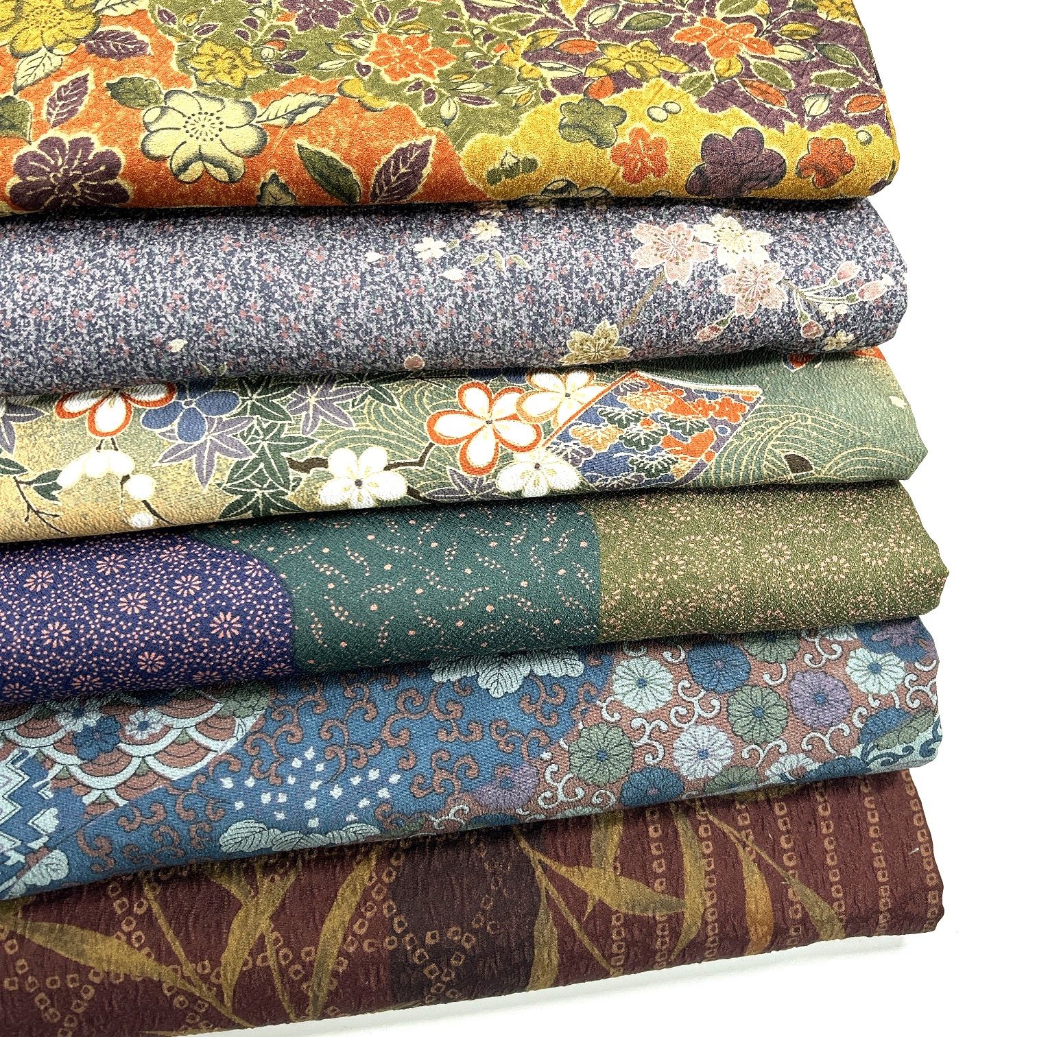 着物 6枚 ポリエステル 着物まとめ売り 同梱購入歓迎 リメイク用