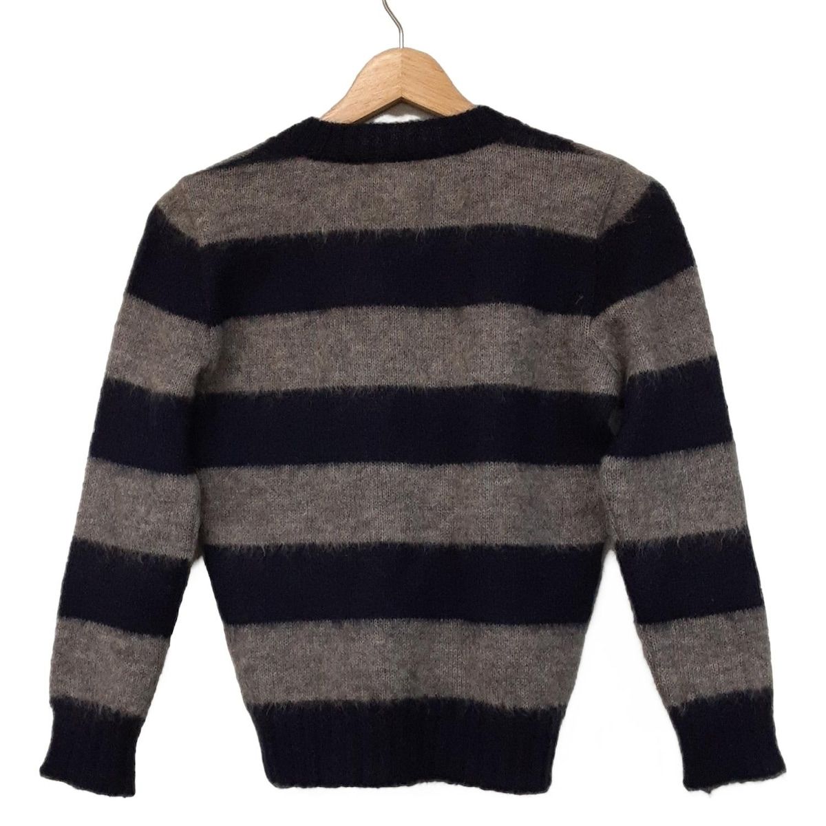 プチンさん　CELINE ネイビー リブ編み セーター S CELINE ネイビー リブ編み セーター S CELINE オーバーサイズ クルー