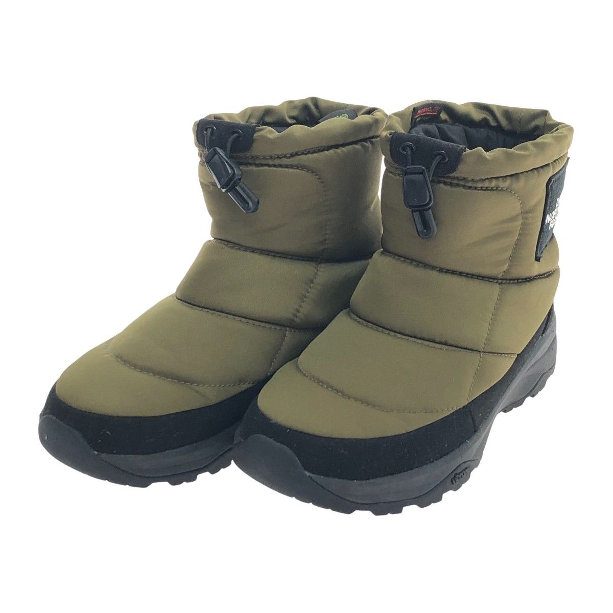 THE NORTH FACE ザノースフェイス ブーツ トレッキングブーツ Nuptse Bootie WP Logo Short ヌプシ ブーティ ウォータープルーフ ロゴ ショート ユニセックス カーキ NF52076