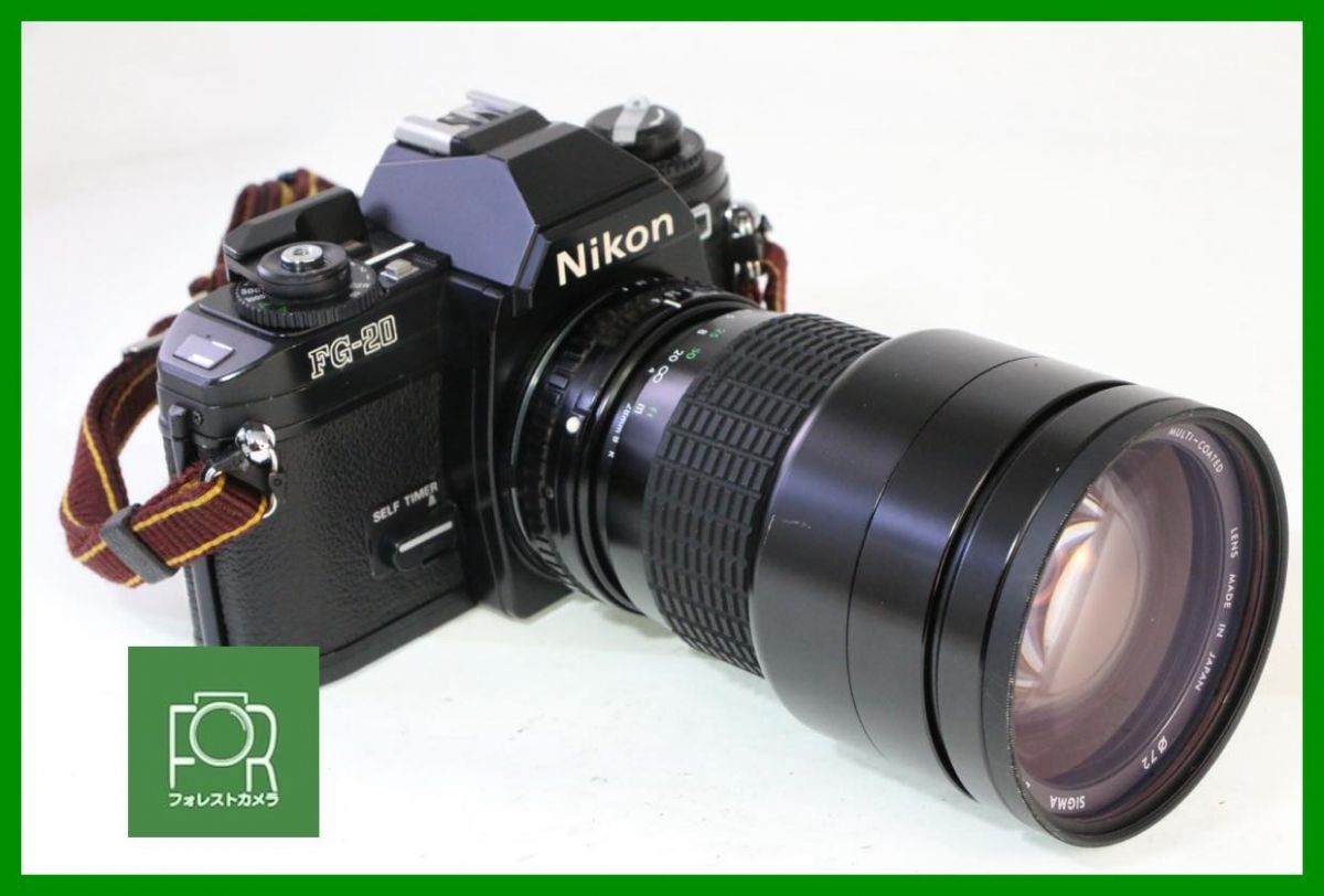 点検済 ニコン Nikon FG-20 SIGMA 28-200mm F4-5.6 シャッター全速 露出計完動 3828
