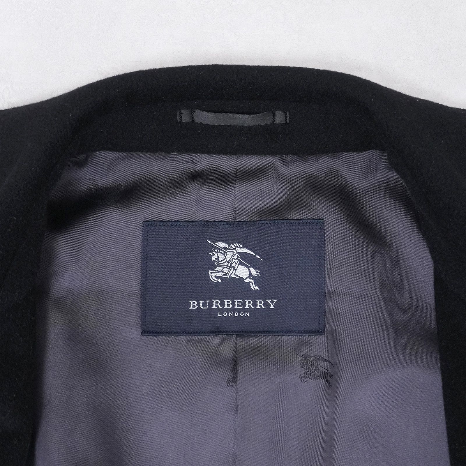 Burberry バーバリー カシミヤ ロングコート ブラック