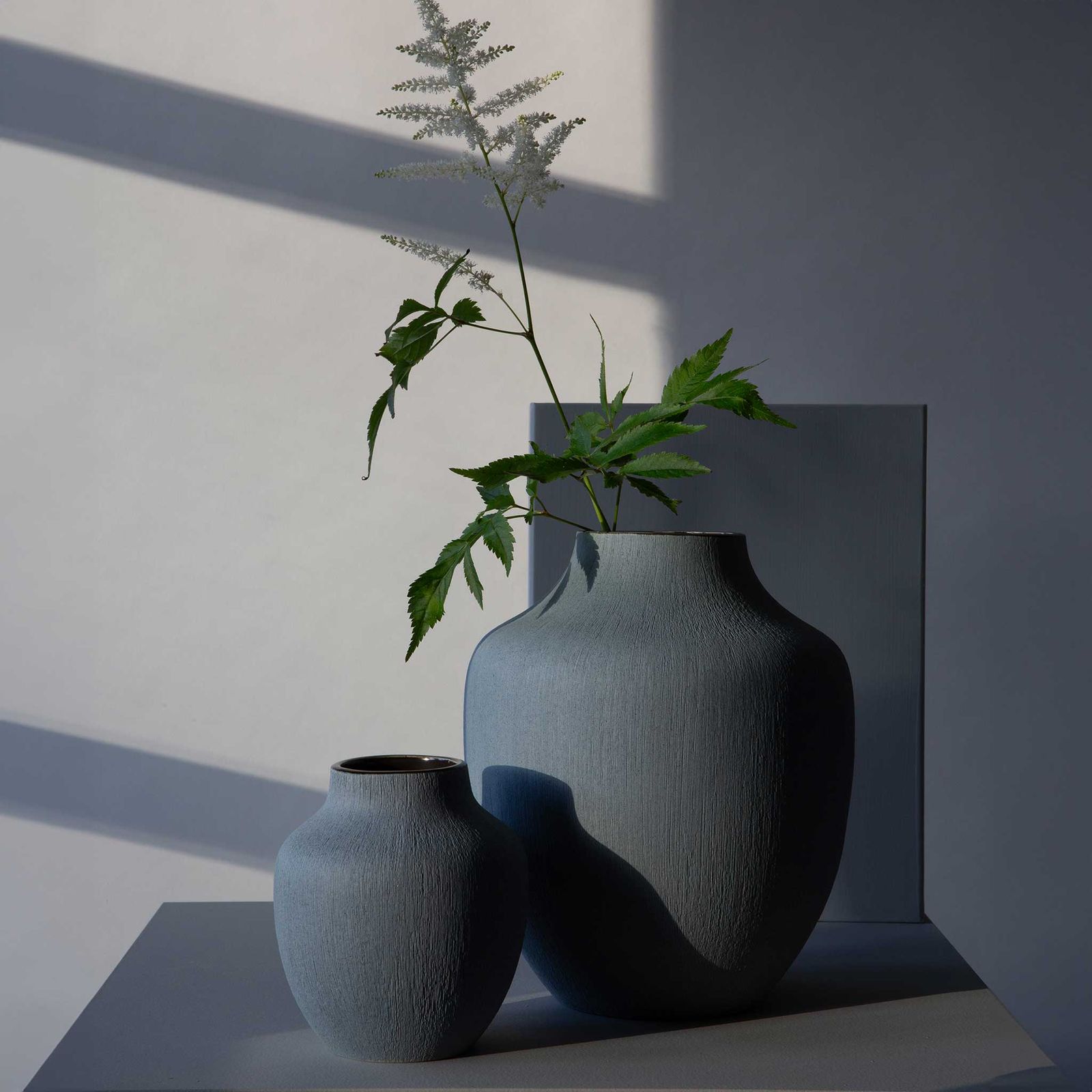 LINDFORM リンドフォーム フラワーベース Kyoto サンドライトブルー 高