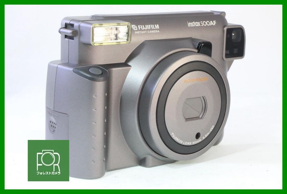 点検済 富士フイルム FUJIFILM INSTAX 500AF フラッシュも完動 3822