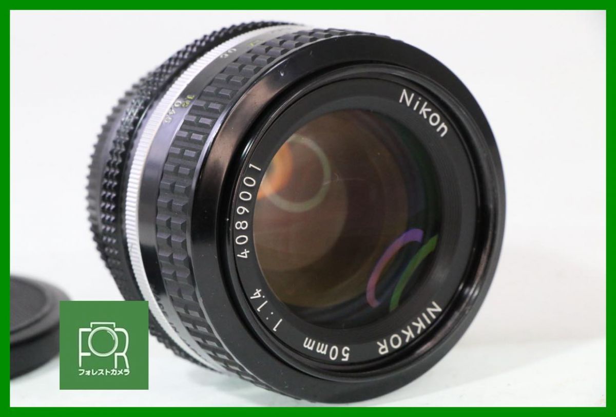 点検済 ニコン Nikon AI Nikkor 50mm F1.4 前後キャップ付き 3820