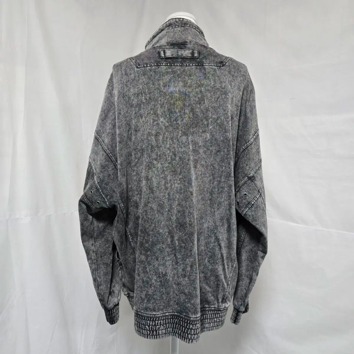 ナイキ ブラックデニム ウォッシュ トレーナー オーバーサイズ ジップアップ ジャケット メンズ 110-115 1111