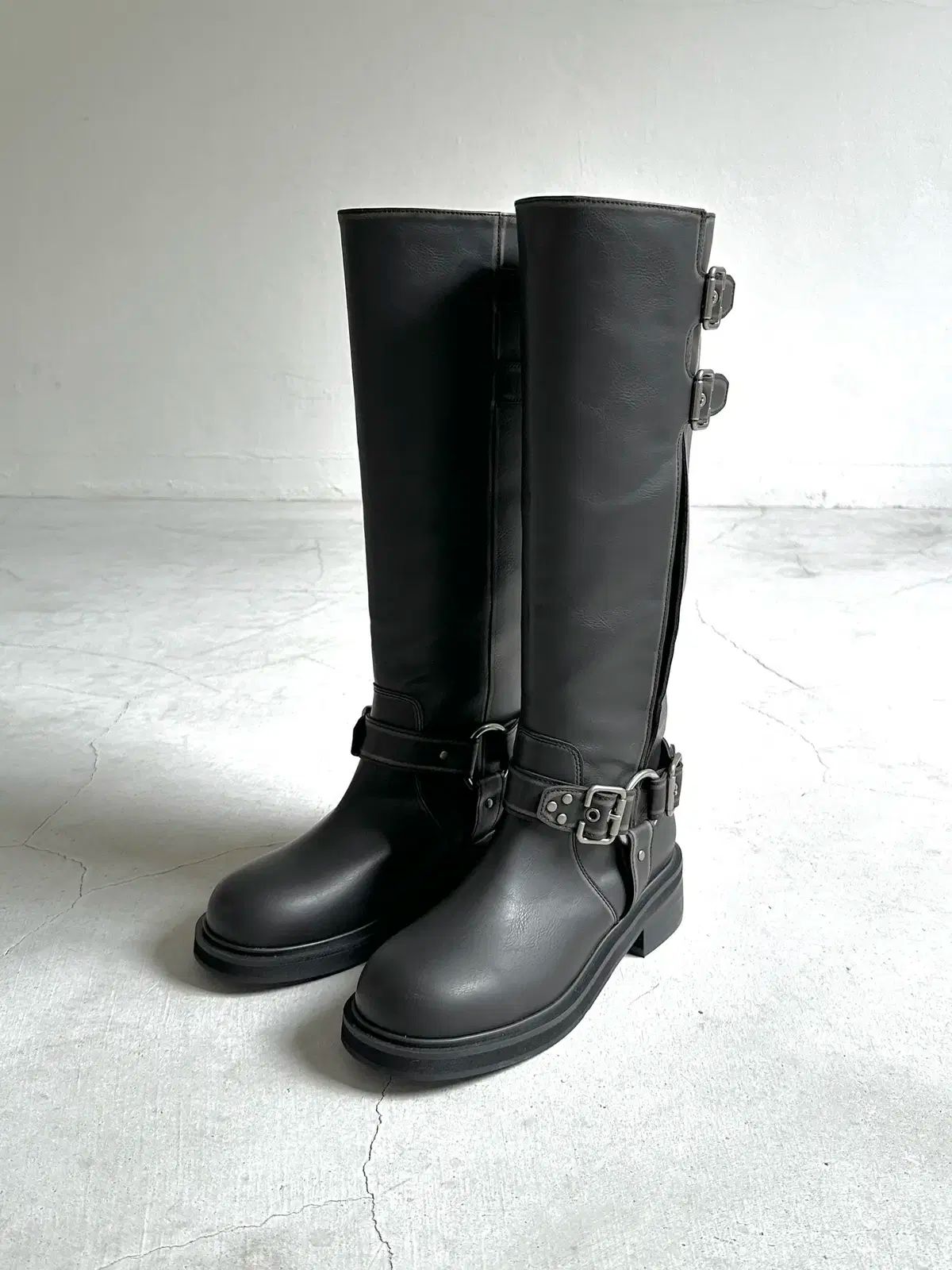 バイカーブーツ ロングブーツ