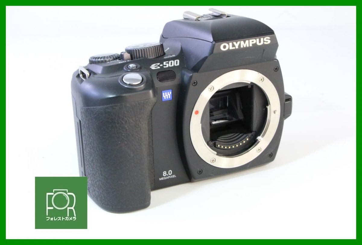 点検済 到着後即使える OLYMPUS E-500 ダブルレンズ S数194回 バッテリー チャージャー 512MB CFカード付き Q49