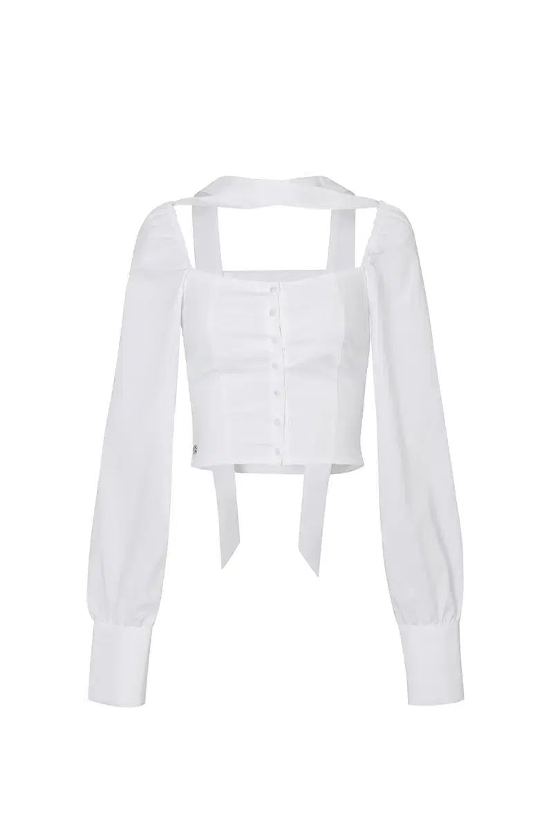 PAIN OR PLEASURE ペインオアプレジャー ビアンカ スクエアネック ブラウス 白 BIANCA