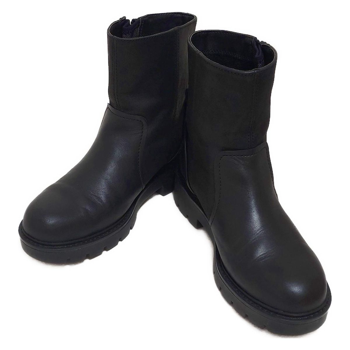 UGG アグ ショートブーツ 25 レディース ポーク 1103752 黒 レザー