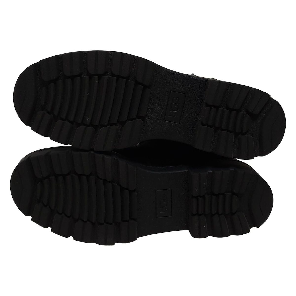  UGG アグ ショートブーツ 25 レディース ポーク 1103752 黒 レザー ブーティ ブーツ