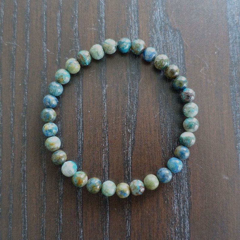  クリソコラ ブレスレット 184mm 豊かな愛情 癒し 地球のリズム ペン立て 置物 インテリア小物