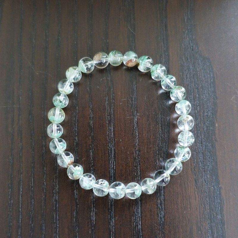  グリーンファントムクォーツ ブレスレット 176mm 再生 希望 ステップアップ 香りディフューザー 置物 インテリア小物