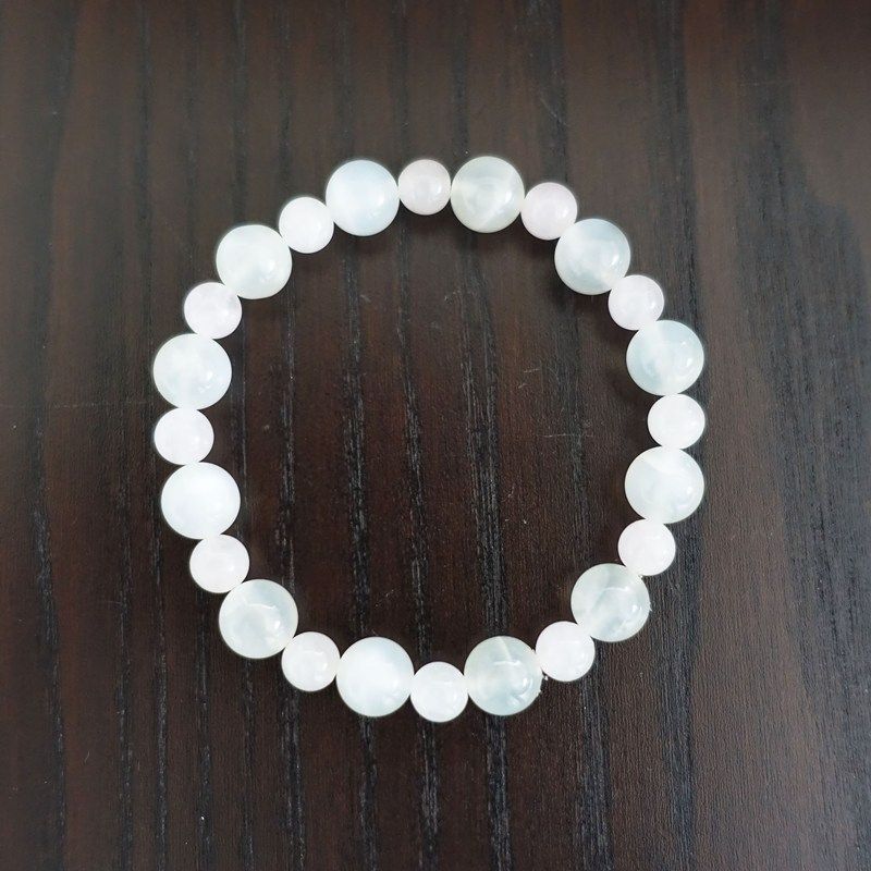  ムーンストーン＆ローズクォーツ ブレスレット 173mm 女性性 母性 包容力 子宝 卓上ラック 置物 インテリア小物