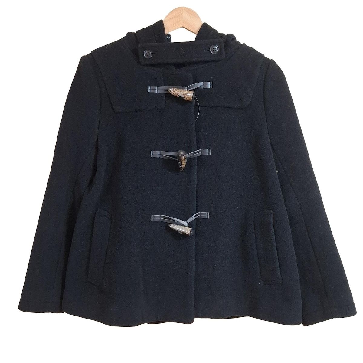 Spick-Span スピック-スパン ダッフルコート サイズ38 M レディース - 黒 長袖 ショート丈 秋 冬