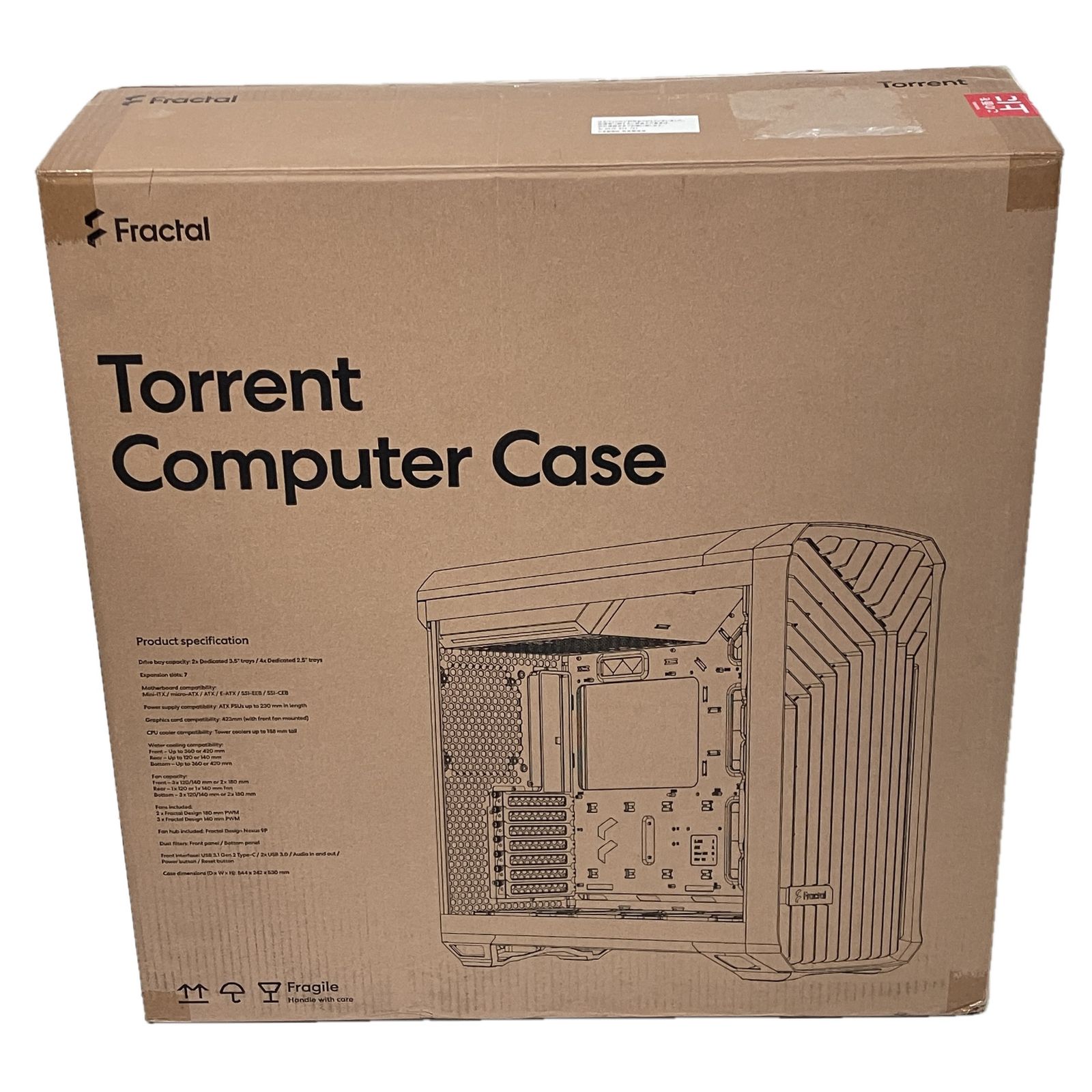 Fractal Design Torrent RGB Black TG Light Tint FD C TOR 1 A 04 CS 7758 フラクタルデザイン PC ケース 良好