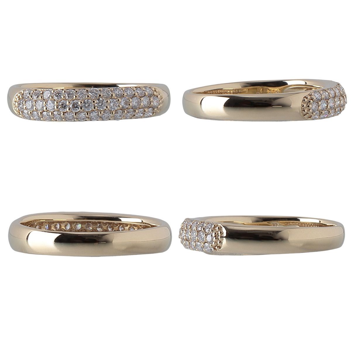 ポンテヴェキオ ダイヤ リング パヴェ ピッコリーニ 0.40ct 12号 K18YG