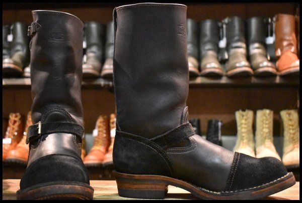 9.5C 14年 WESCO ウエスコ カスタムボス ネイビー×ネイビーラフアウト 11インチハイト ビブラム430 ブーツ BOSS HOPESMORE FJ361