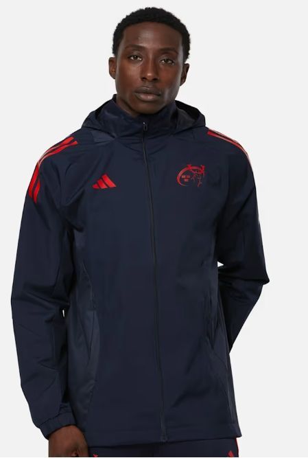 アディダス ラグビー マンスター ウィンド ジャケット 紺 ネイビー 公式モデル 日本未発売