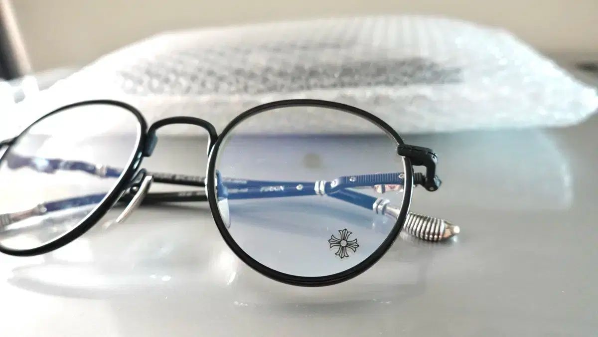 CHROME HEARTS クロムハーツ PERKIN パーキン ブラック シルバー メガネ